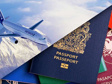 Aviones DESKO y varios pasaportes internacionales