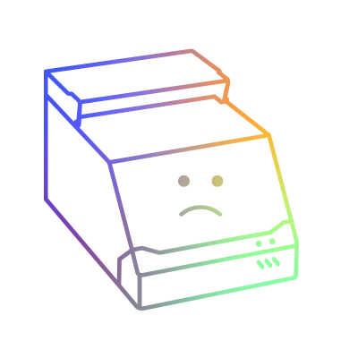 带有悲伤表情的扫描仪图标。